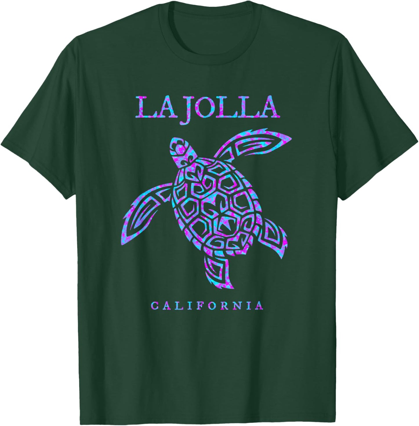 La Jolla California Sea Turtle Beach Vacation T-Shirt - T-Shirt | Forest