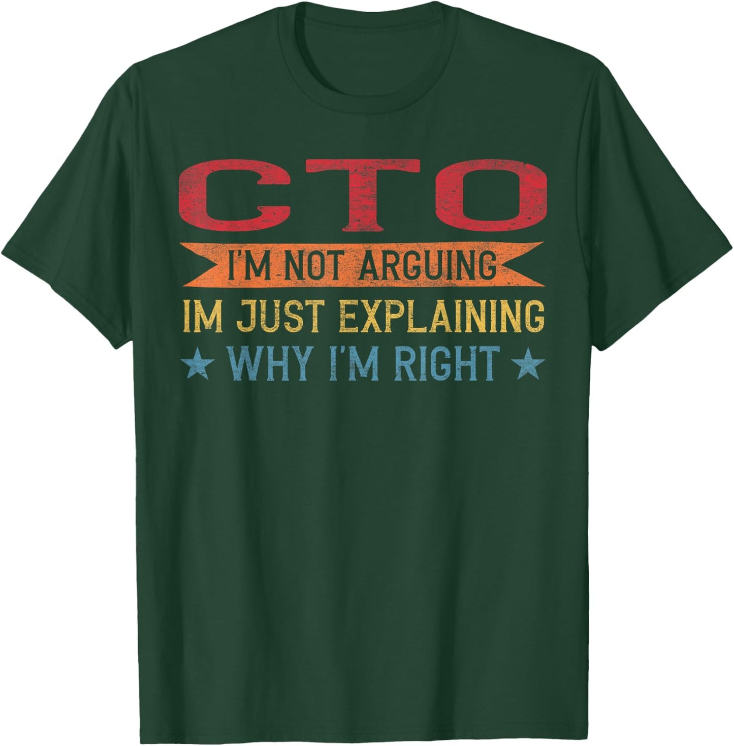 Funny CTO Gift Ideas Funny Profession Quote CTO - -Adults, Black, Small, Short Sleeve T-Shirt - T-Shirt | Forest