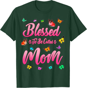 Blessed To Be Called Mom Cute Mothers Day Funny Gift Mom T-Shirt - T-Shirt | Forest