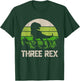 3 Year Old Shirt 3rd Birthday Three Rex Kids T-Shirt - T-Shirt | Forest