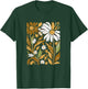 Brown Wildflowers Brown Graphic T-Shirt - T-Shirt | Forest