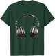Headphones Music DJ Headphone Lover Music Headphones House T-Shirt - T-Shirt | Forest