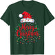 Merry Christmas Lights Red Santa Hat Xmas Family Men Women T-Shirt - T-Shirt | Forest