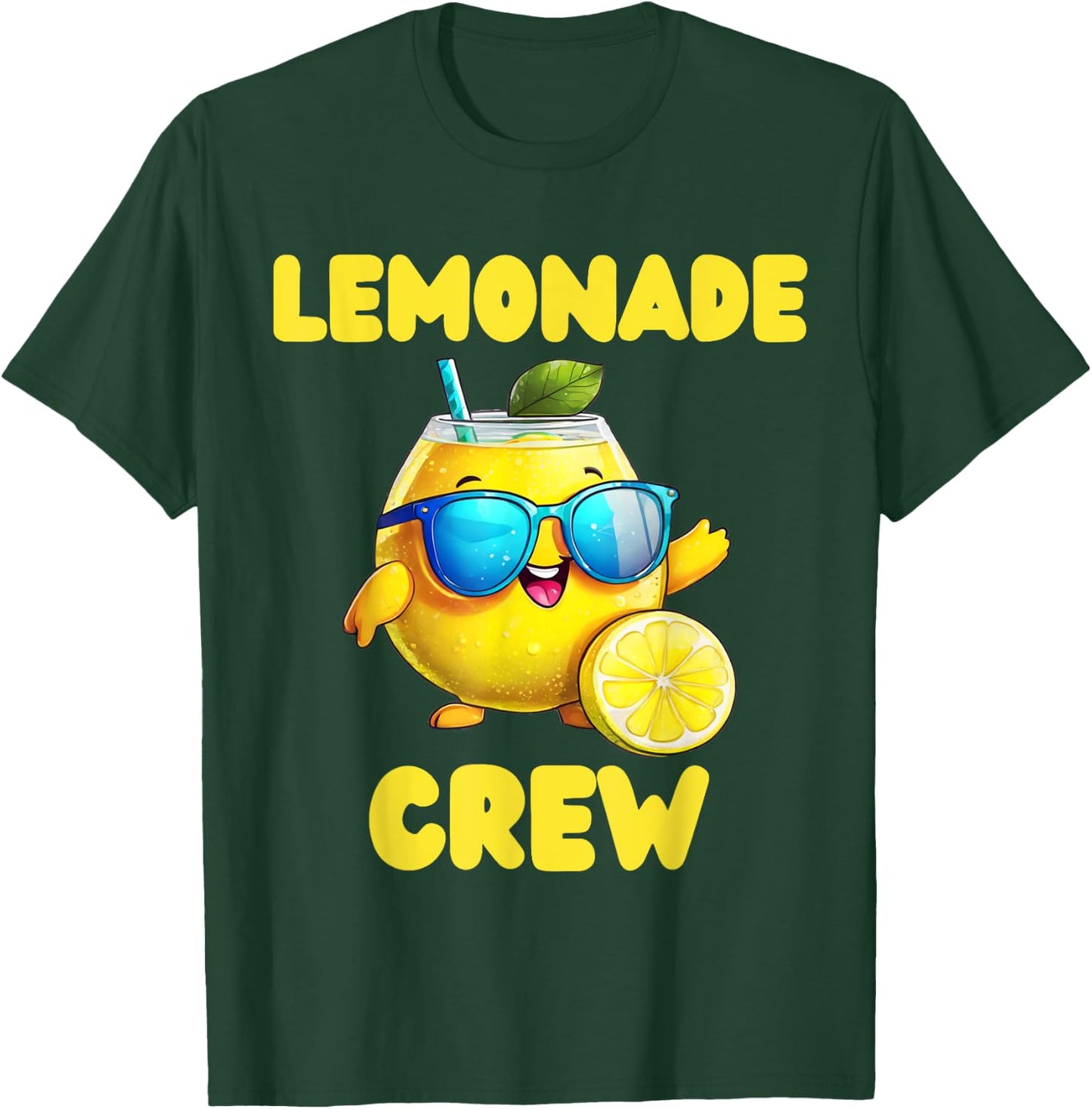 Lemonade Crew Lemon Sunglasses Juice Summer Women Kids T-Shirt - T-Shirt | Forest