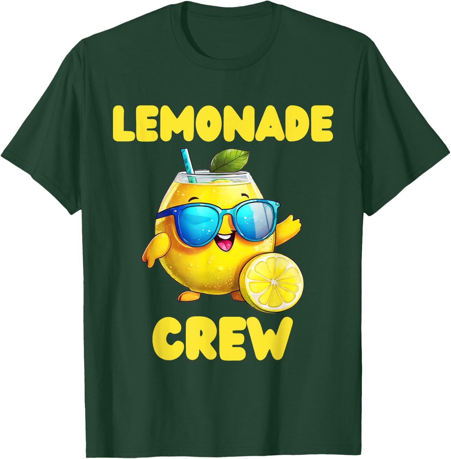 Lemonade Crew Lemon Sunglasses Juice Summer Women Kids T-Shirt - T-Shirt | Forest