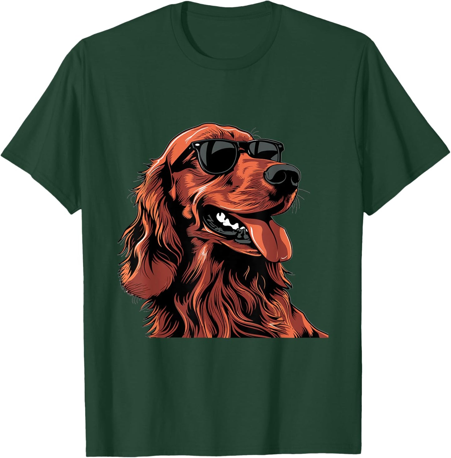Irish Setter Dog Breed Graphic Men Women Kids T-Shirt - T-Shirt | Forest