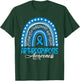 We Wear Blue Rainbow Arthrogryposis Awareness T-Shirt - T-Shirt | Forest