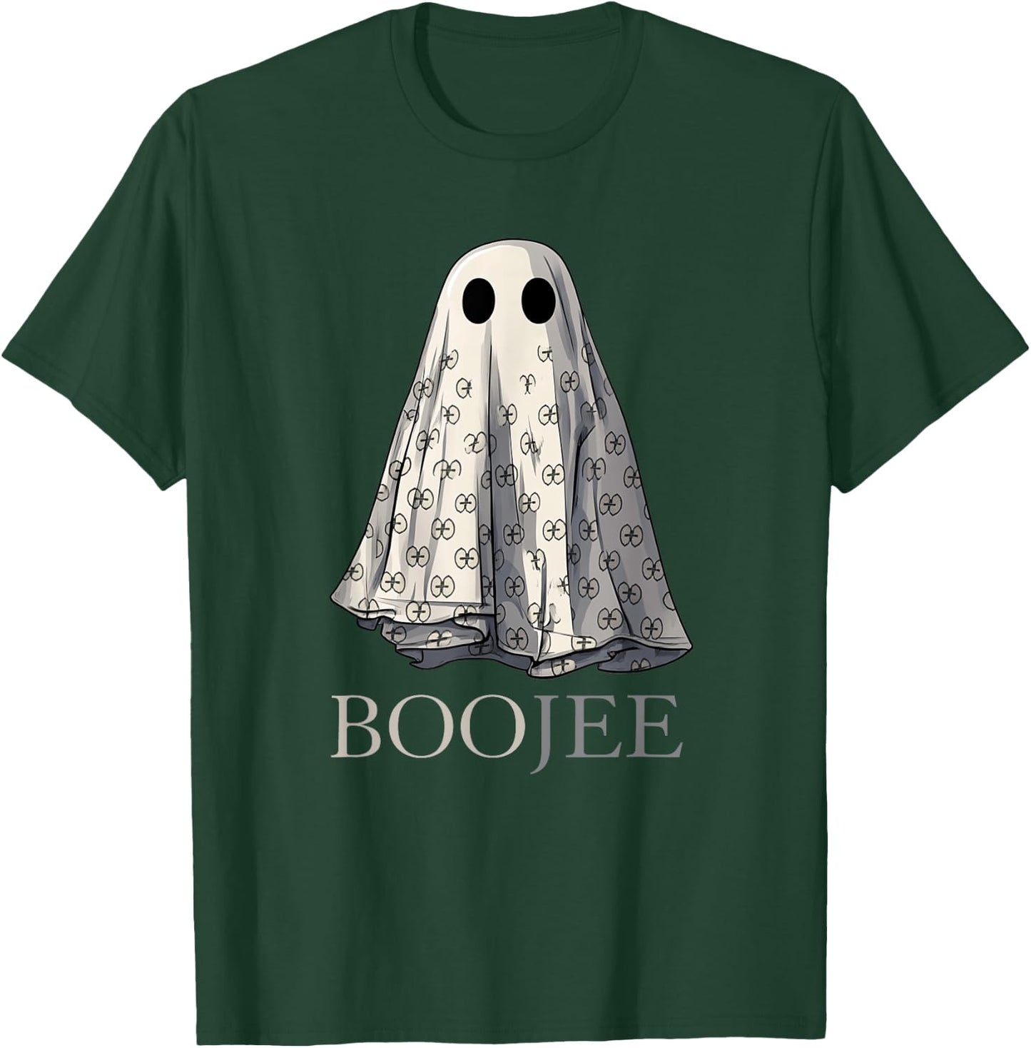 Boo Jee Ghost | Boujee Halloween Costume Trick Or Treat T-Shirt - T-Shirt | Forest