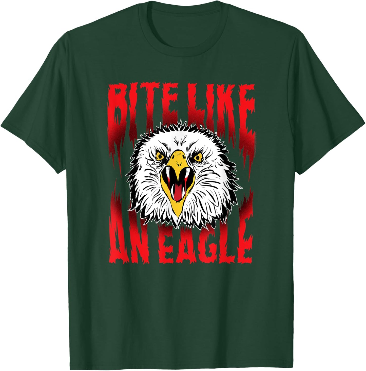 Cobra Kai Cobra Kai Ombre Bite Like an Eagle , Black, Small T-Shirt - T-Shirt | Forest