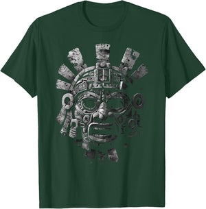 Aztec God Aztec Culture Mayan Indigenous Tlaloc Statue T-Shirt - T-Shirt | Forest