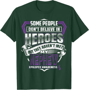 My Nephew's Fight is My Fight Epilepsy Warrior T-Shirt - T-Shirt | Forest