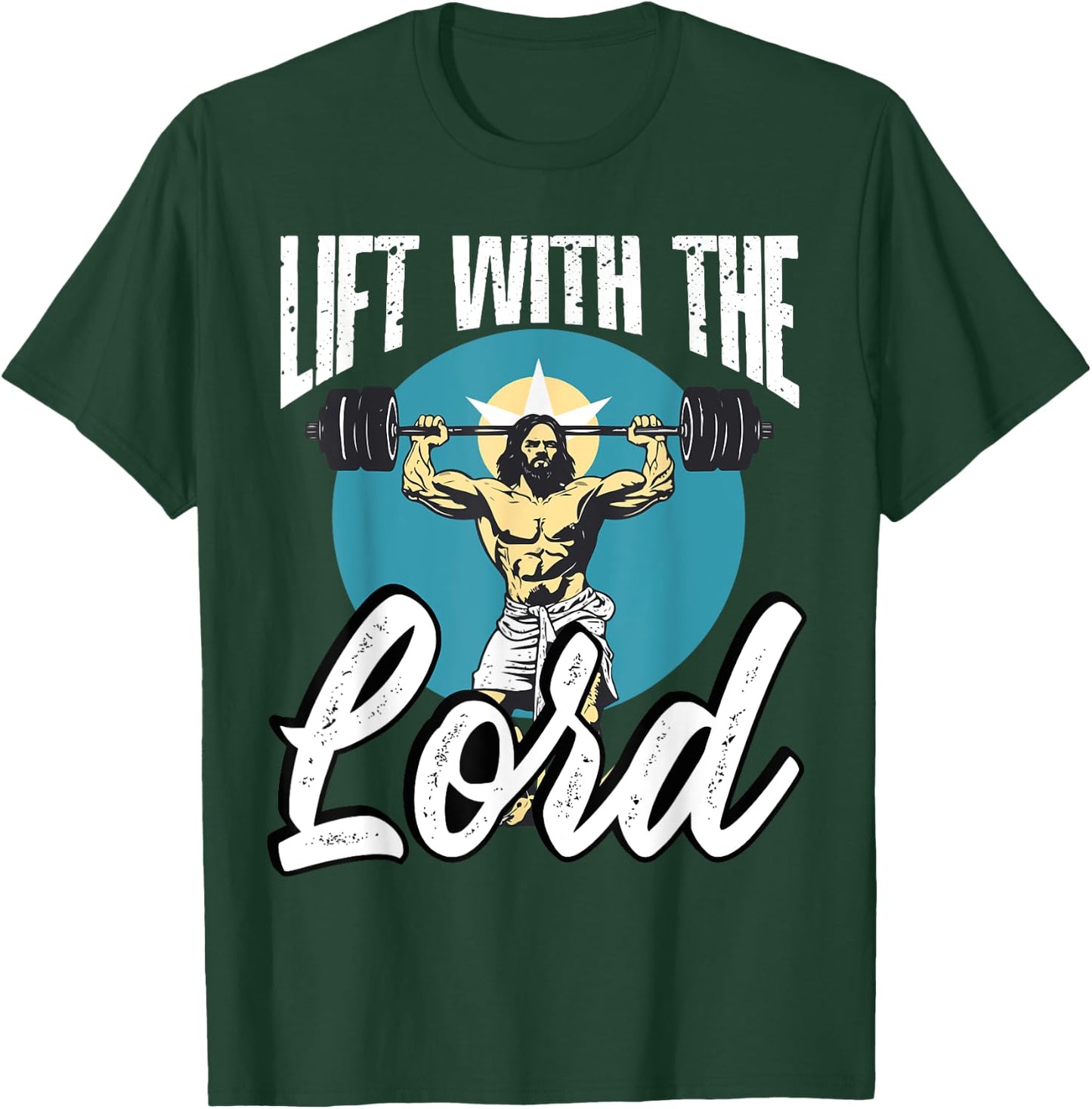 Gym Instructor Christian Beliefs Bodybuilding Jesus Christ T-Shirt - T-Shirt | Forest
