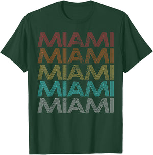 Retro Vintage Miami T-Shirt - T-Shirt | Forest