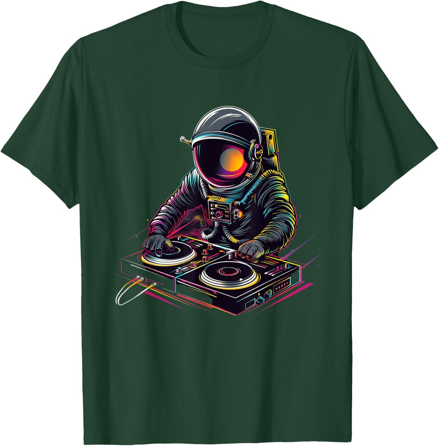 Astronaut DJ. Astronaut DJ-ing in space T-Shirt - T-Shirt | Forest