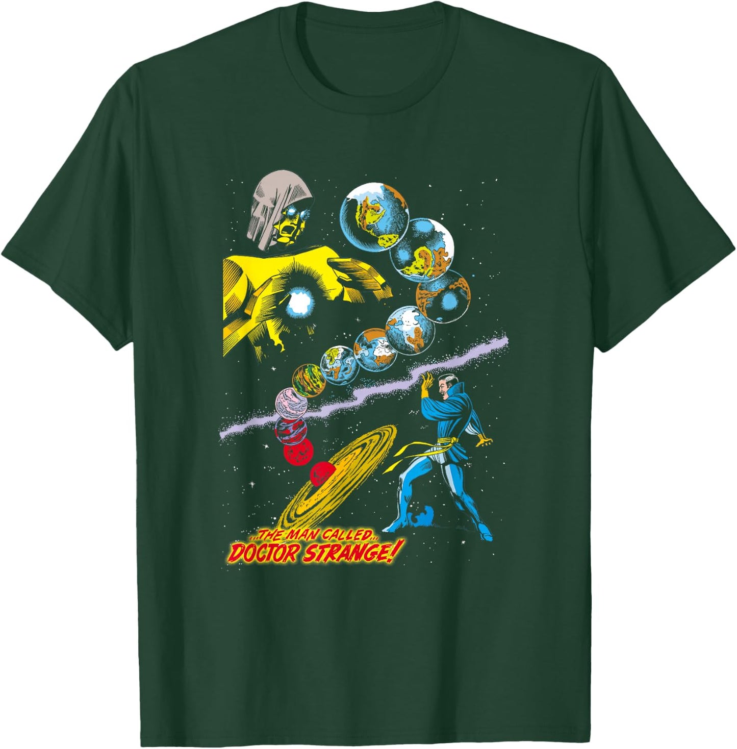 Marvel Comics Retro Doctor Strange Vintage Celestial Logo T-Shirt - T-Shirt | Forest