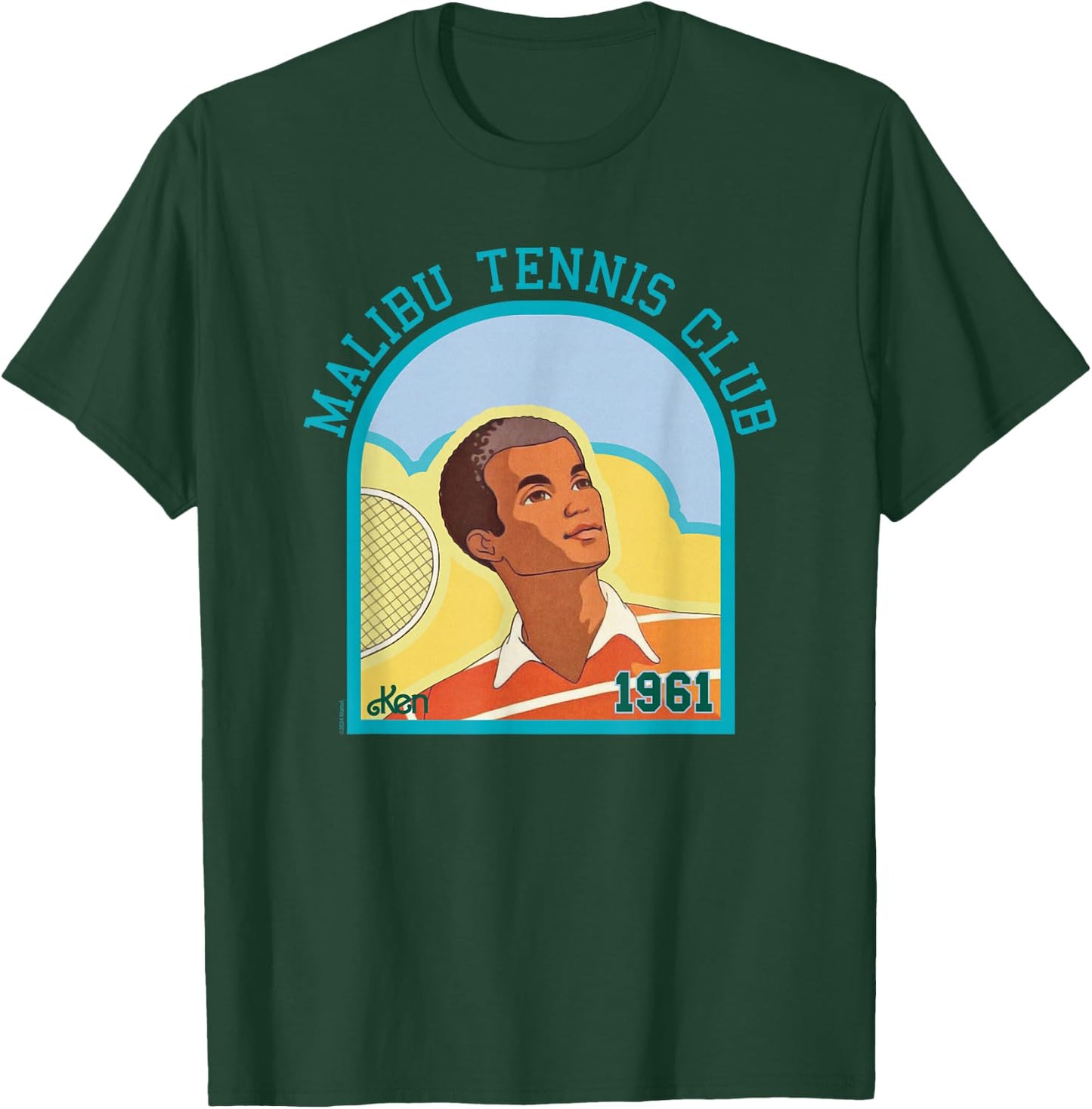 Barbie Ken Malibu Tennis Club 1961 T-Shirt - T-Shirt | Forest