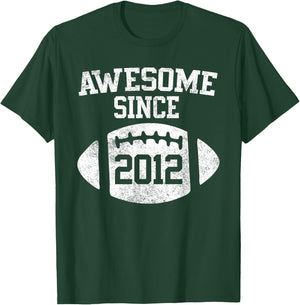 Awesome Since 2012 Football Player T-Shirt - T-Shirt | Forest