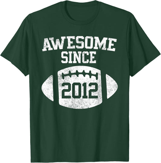 Awesome Since 2012 Football Player T-Shirt - T-Shirt | Forest