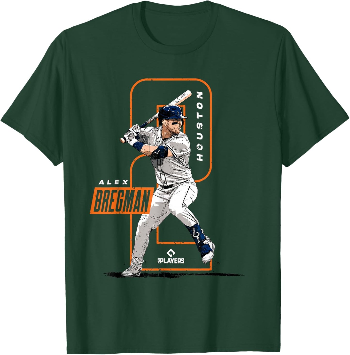 Alex Bregman | Houston Baseball MLB Players | MLBBRE4061 T-Shirt - T-Shirt | Forest
