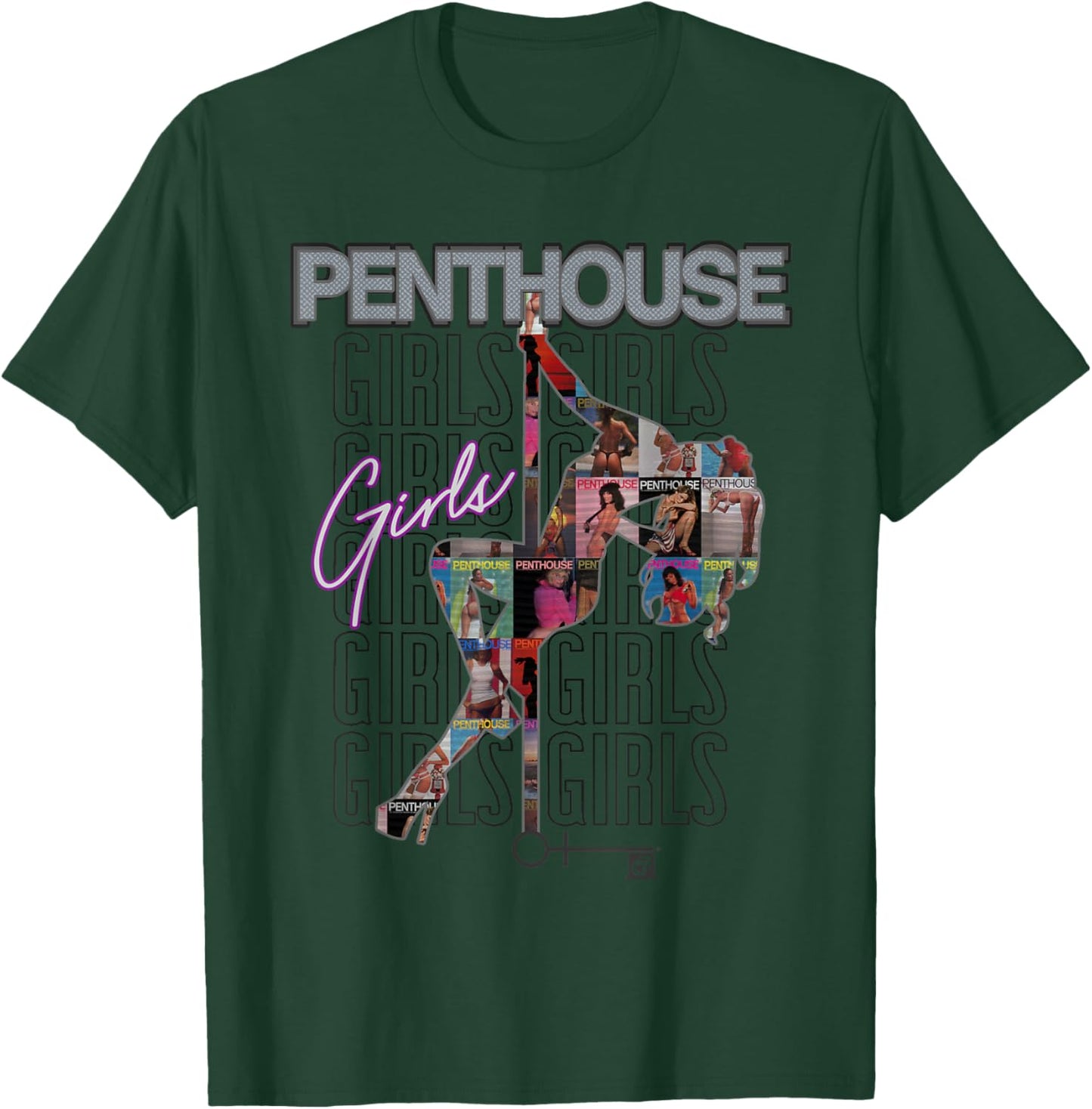 Penthouse Magazine Girls Pole Dance Burlesque Pinup Vintage T-Shirt - T-Shirt | Forest