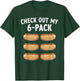 Check Out My 6-Pack Abs Gym Gag Funny Hotdog Lover T-Shirt - T-Shirt | Forest