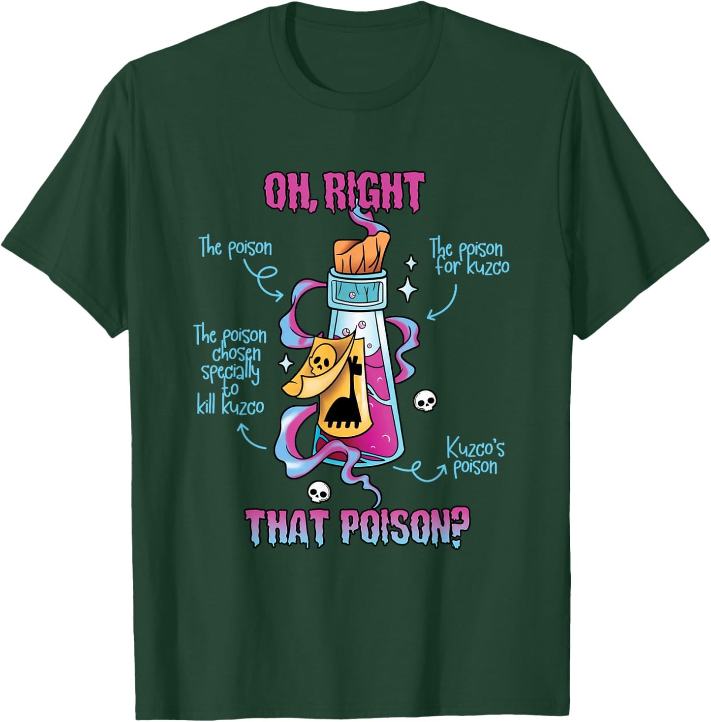 Vintage Funny Drink Me Oh Right That Poison-Llama Halloween T-Shirt - T-Shirt | Forest