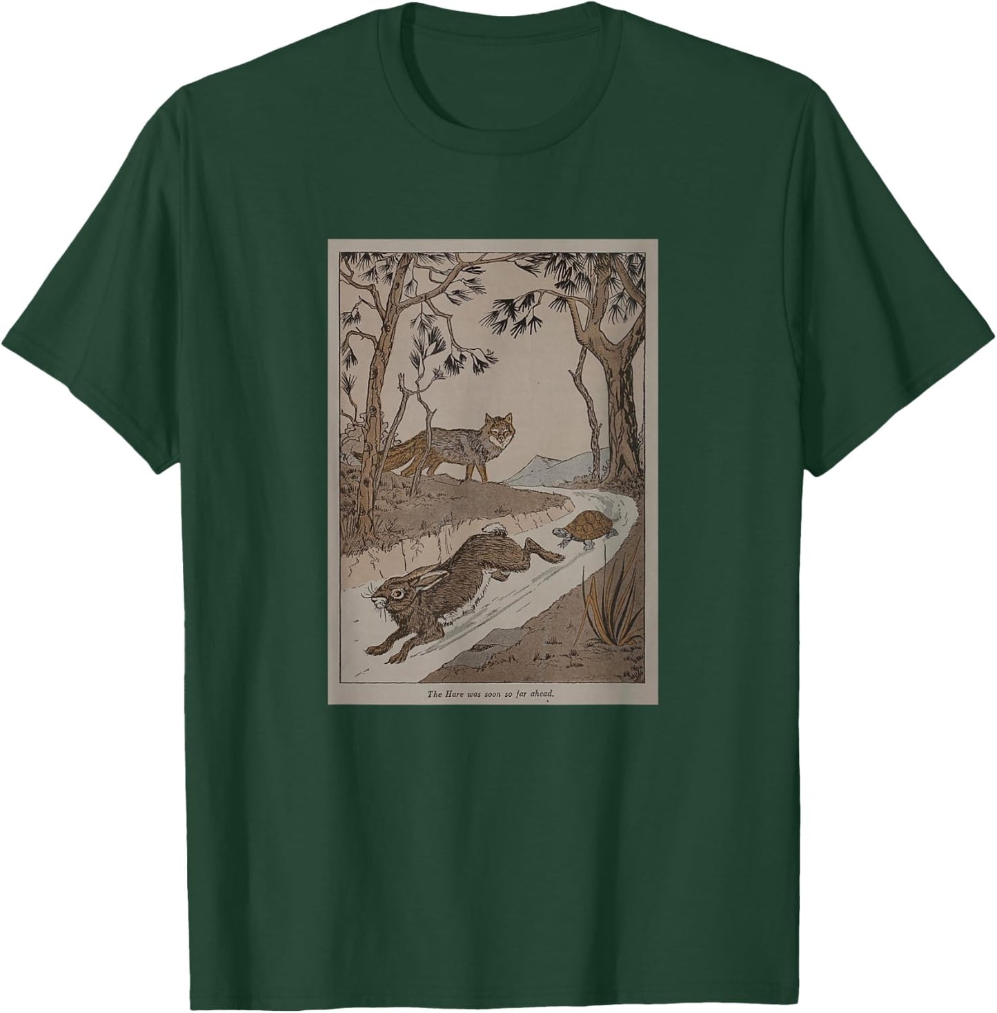 Aesop's Fable The Tortoise and The Hare T-Shirt - T-Shirt | Forest