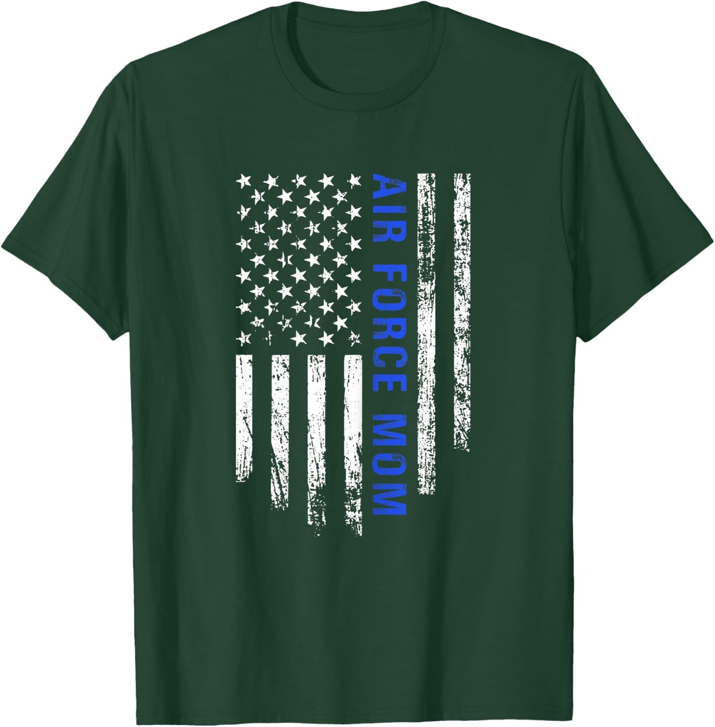 Air Force Mom Patriotic American Flag T-Shirt - T-Shirt | Forest