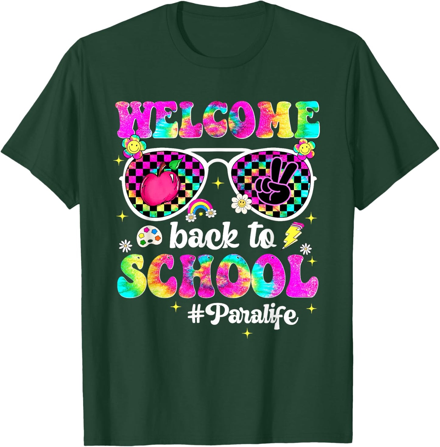 Welcome Back To School Para Sunglasses First Day Of School T-Shirt - T-Shirt | Forest