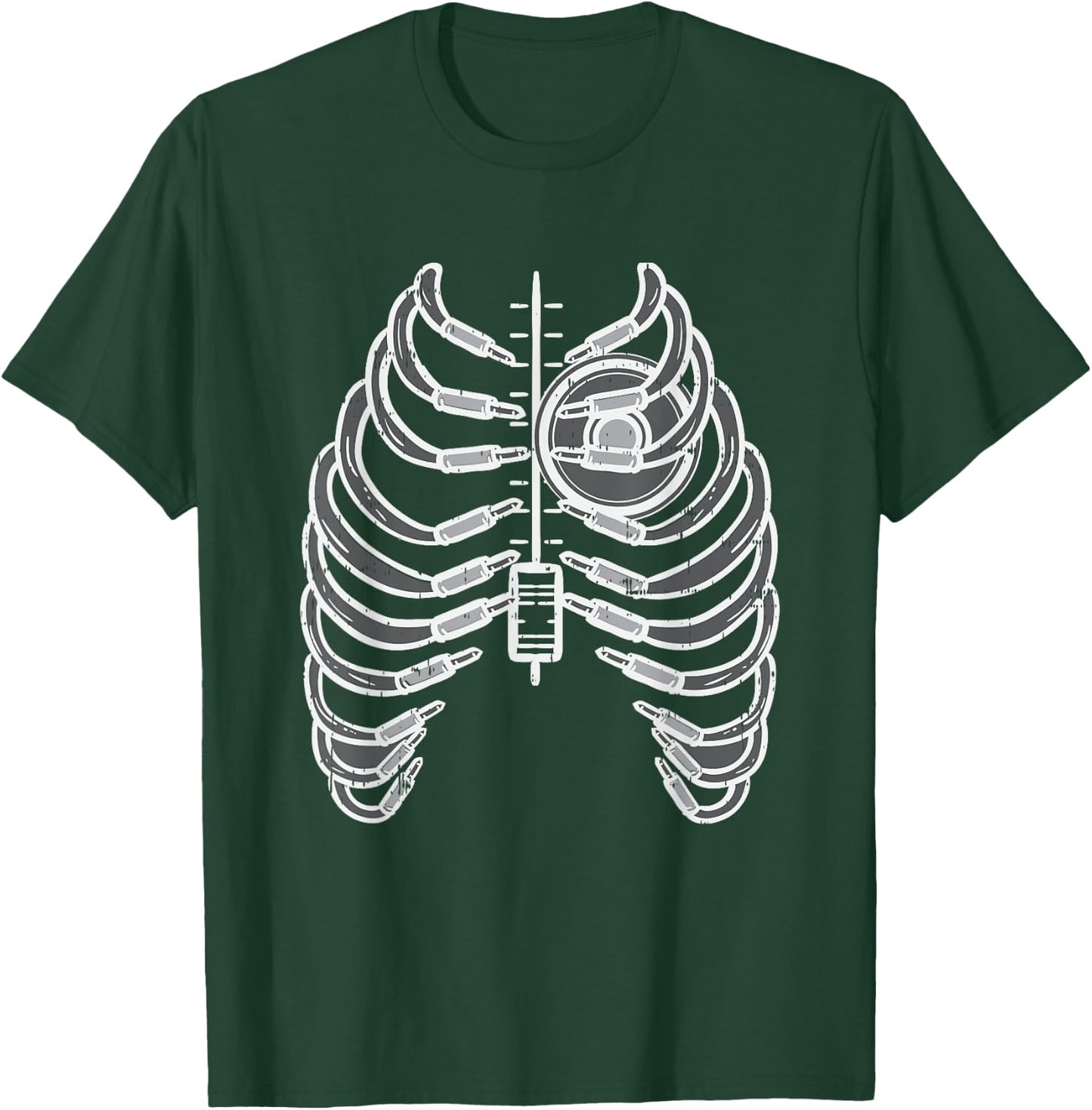 Sound Engineer Rib Cage for Audio Engineer T-Shirt - T-Shirt | Forest