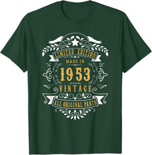 73rd Birthday Women 73 Year old Men Born 1953 73 Birthday T-Shirt - T-Shirt | Forest