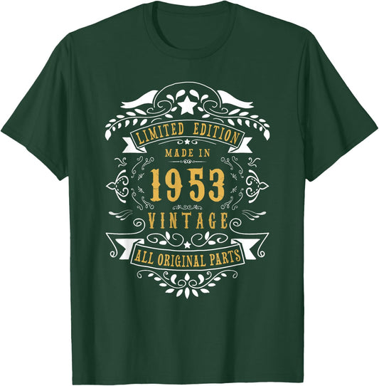 73rd Birthday Women 73 Year old Men Born 1953 73 Birthday T-Shirt - T-Shirt | Forest