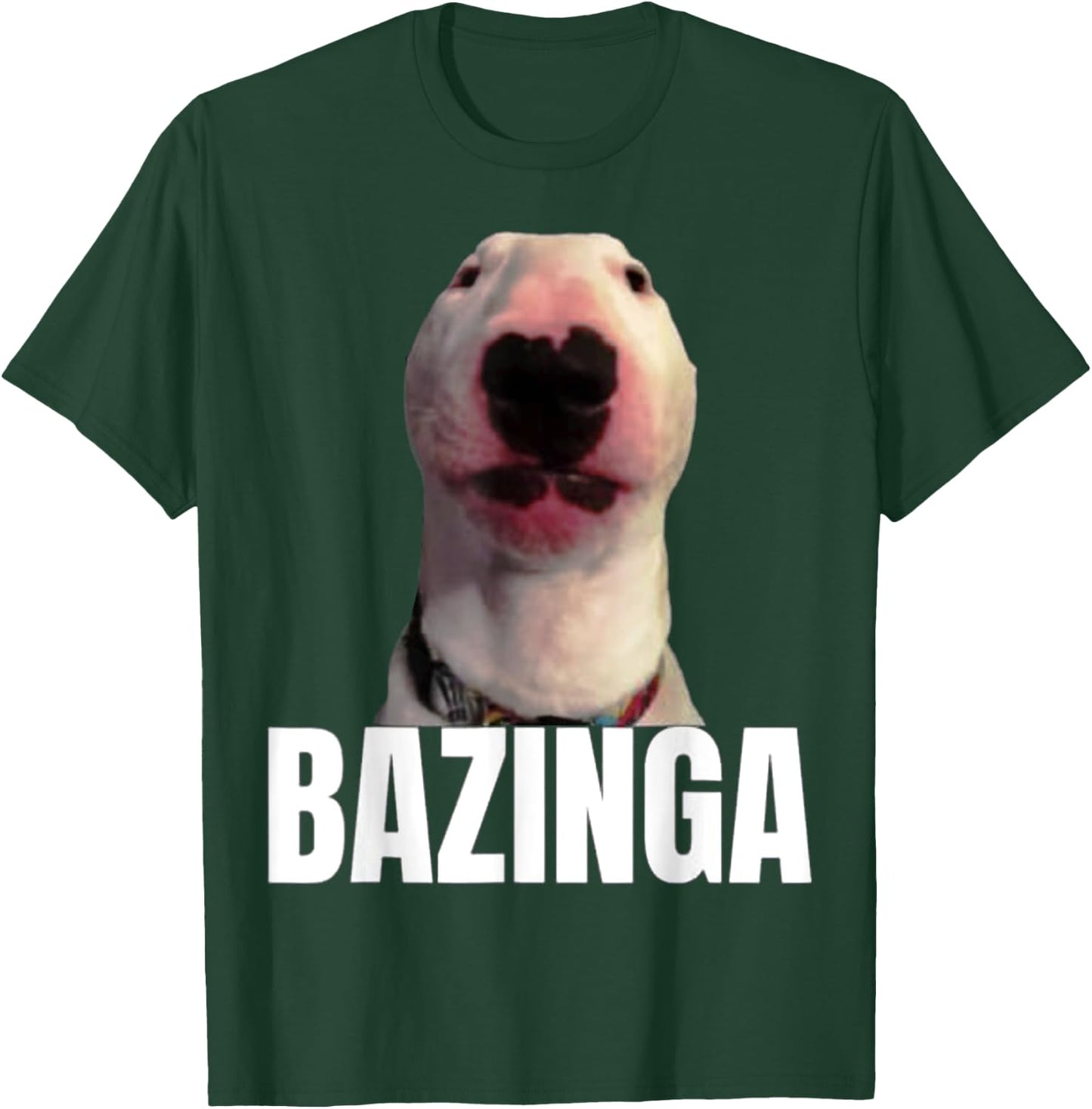 Bazinga Dog Cringe Meme T-Shirt - T-Shirt | Forest