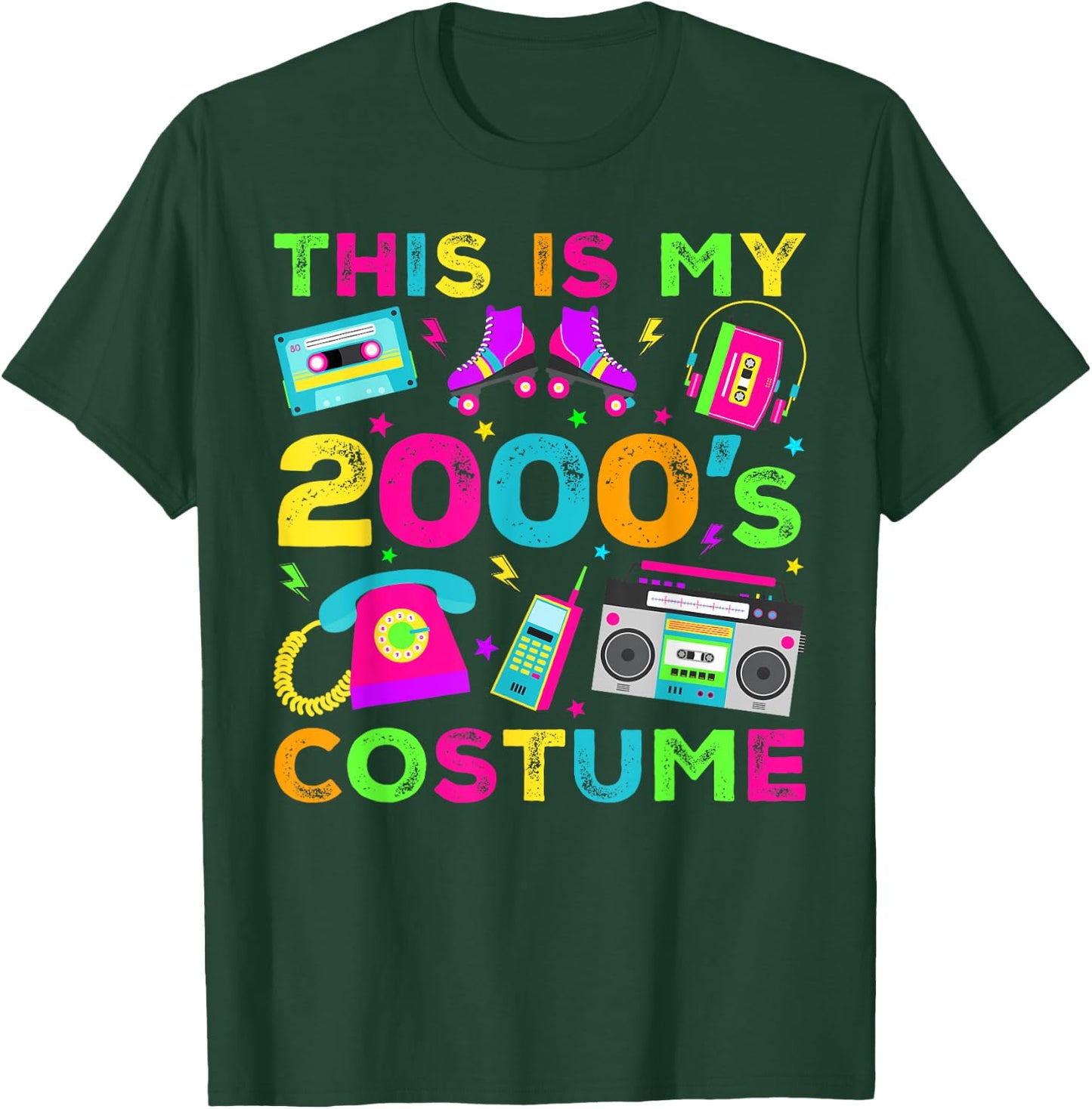 This Is My 2000s Costume 2000's style 2000s Retro Party T-Shirt - T-Shirt | Forest