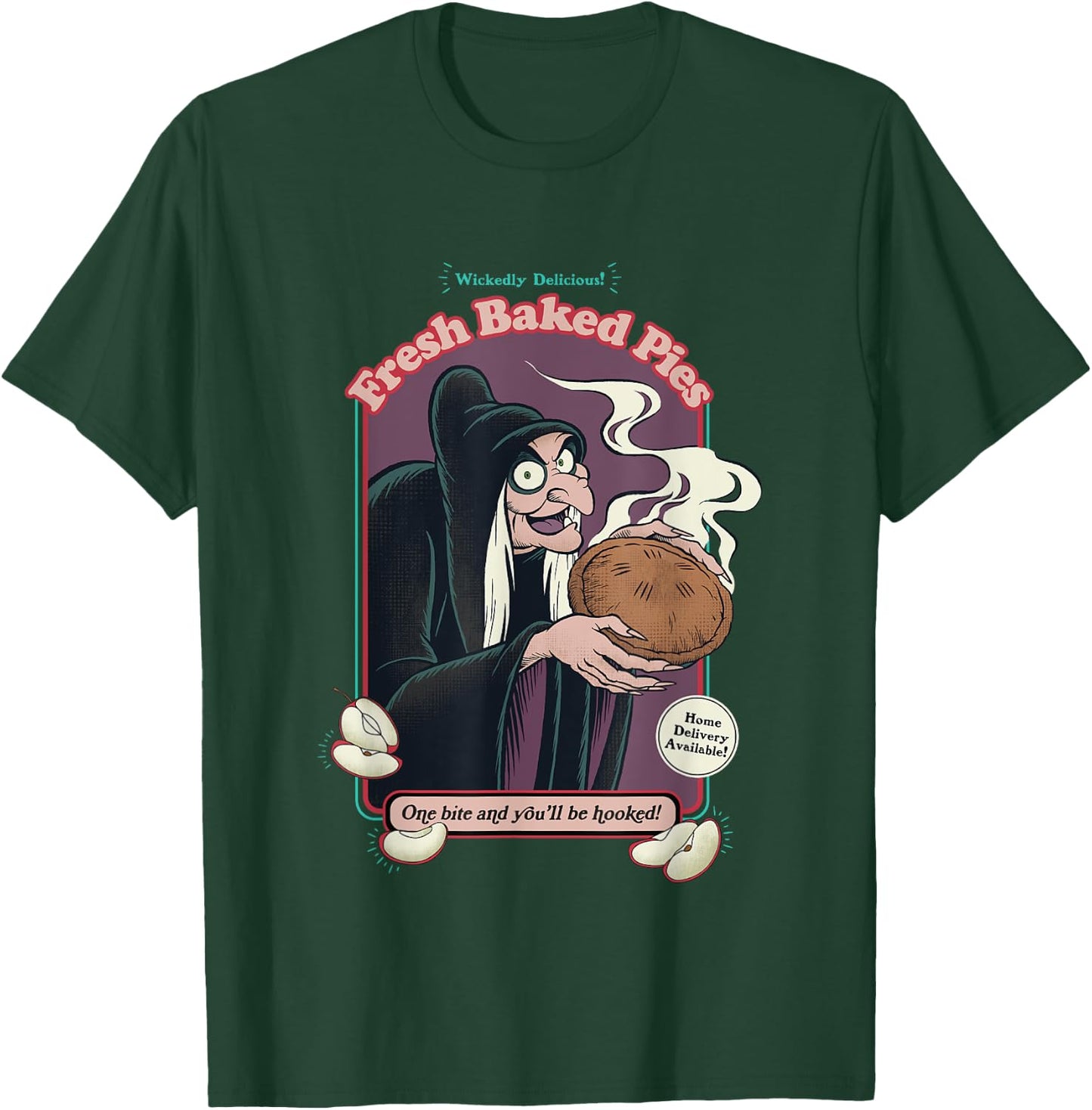 Disney Villains Evil Queen One Bite And You'll Be Hooked! T-Shirt - T-Shirt | Forest