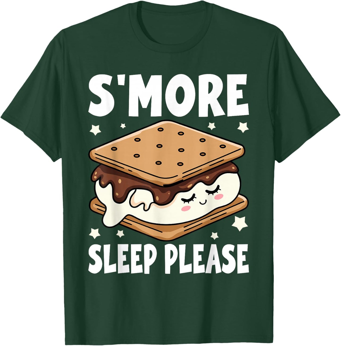 S'more Sleep I Marshmallow Pajamas for Boys Girls Camping T-Shirt - T-Shirt | Forest
