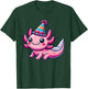 Anime Kawaii Axolotl Birthday Party Hat T-Shirt - T-Shirt | Forest