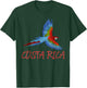 Costa Rica Bird Scarlet Macaw Central American Country T-Shirt - T-Shirt | Forest