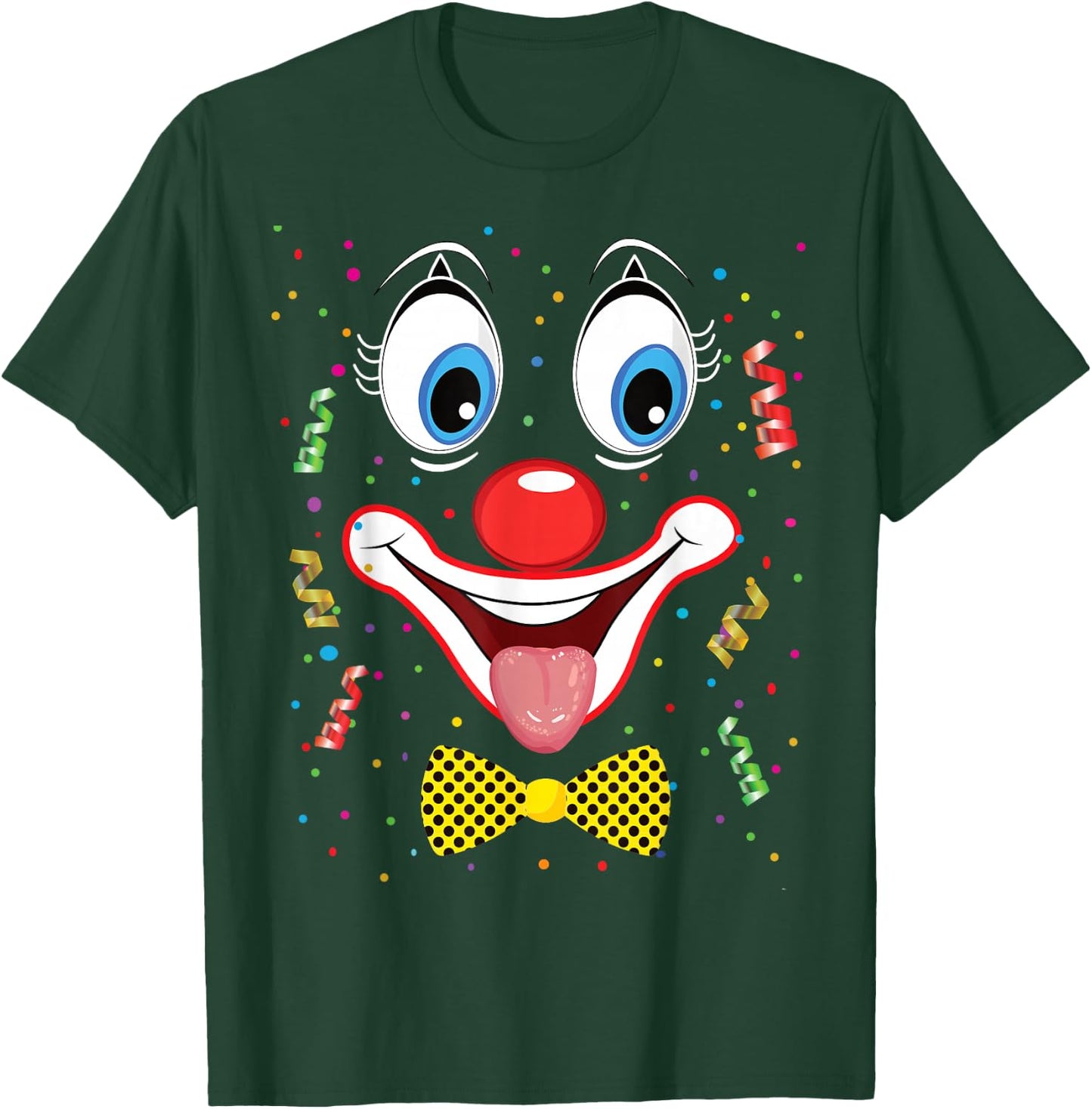 Carnival Clown Face Circus Costume Kids Men Women Carnivals T-Shirt - T-Shirt | Forest