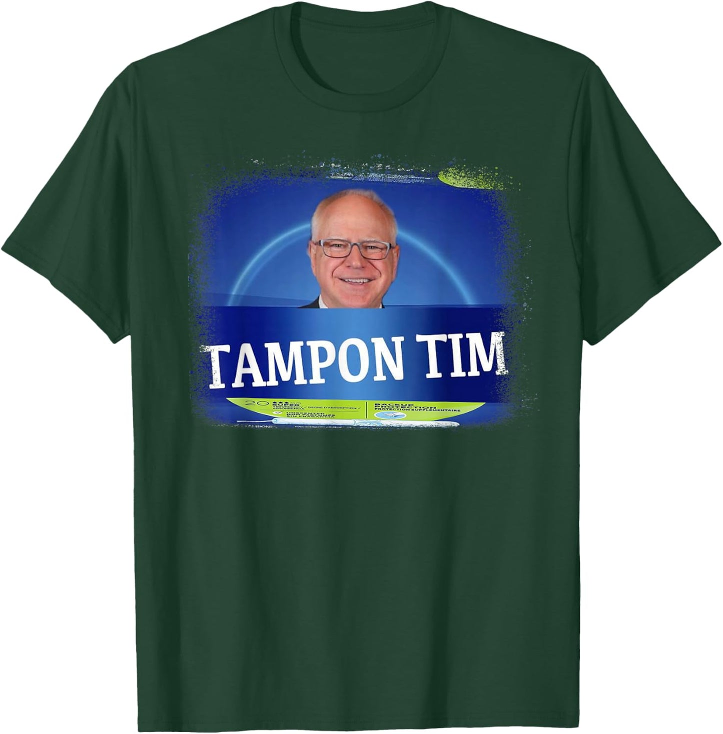TamponTim Tampon Tim Funny Kamala's Vice President Tim Walz T-Shirt - T-Shirt | Forest