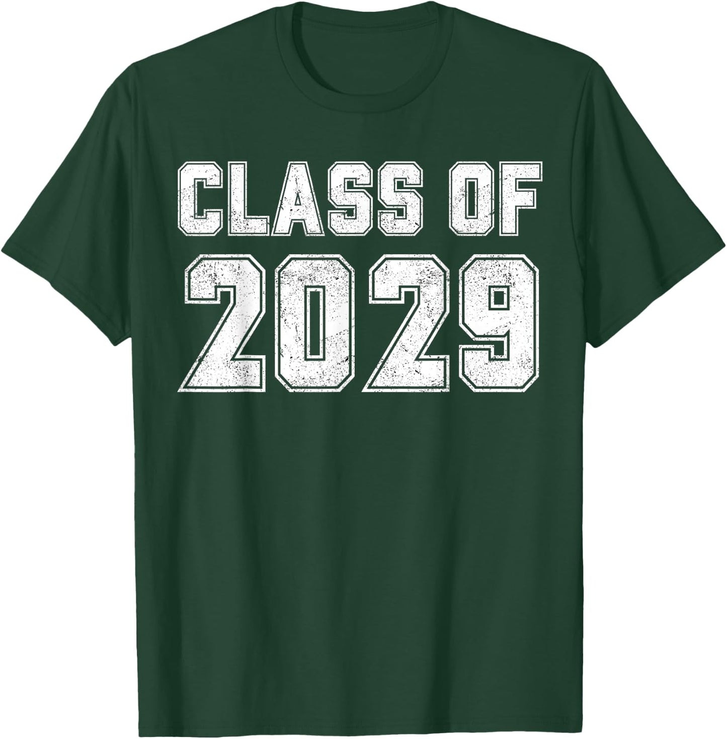Class of 2029 Vintage Freshman Class 2029 Senior Graduation T-Shirt - T-Shirt | Forest