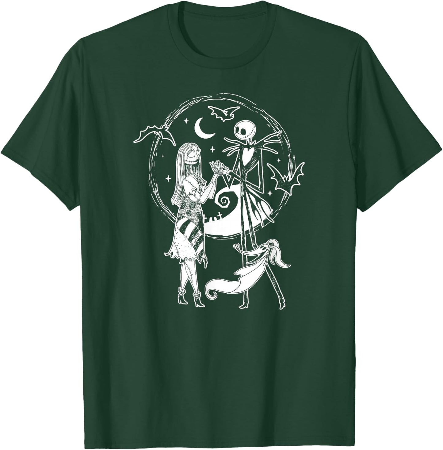 Nightmare Before Christmas - Jack Sally Zero T-Shirt - T-Shirt | Forest