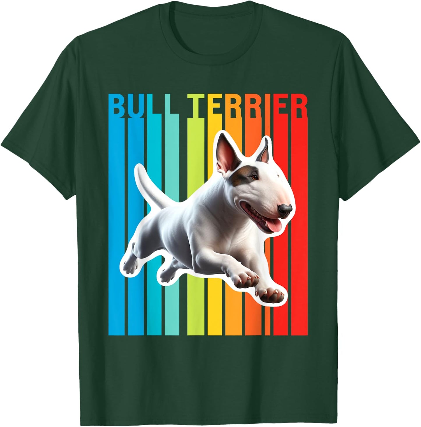 Colorful Bull Terrier T-Shirt - T-Shirt | Forest