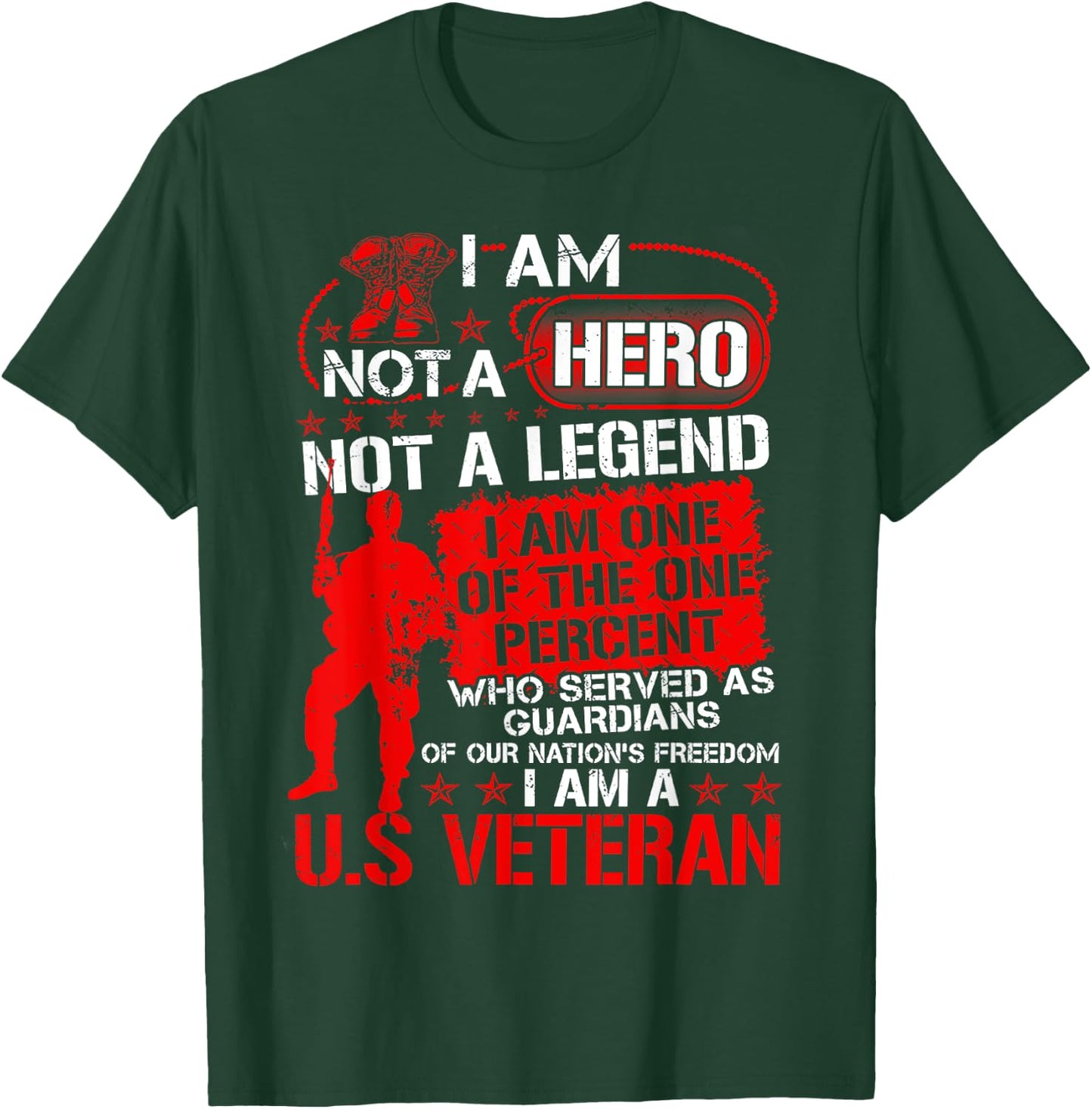I Am Not A Hero Not A Legend I Am One Of The One Percent T-Shirt - T-Shirt | Forest