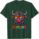Scotland - Highland Cow Travel Art T-Shirt - T-Shirt | Forest