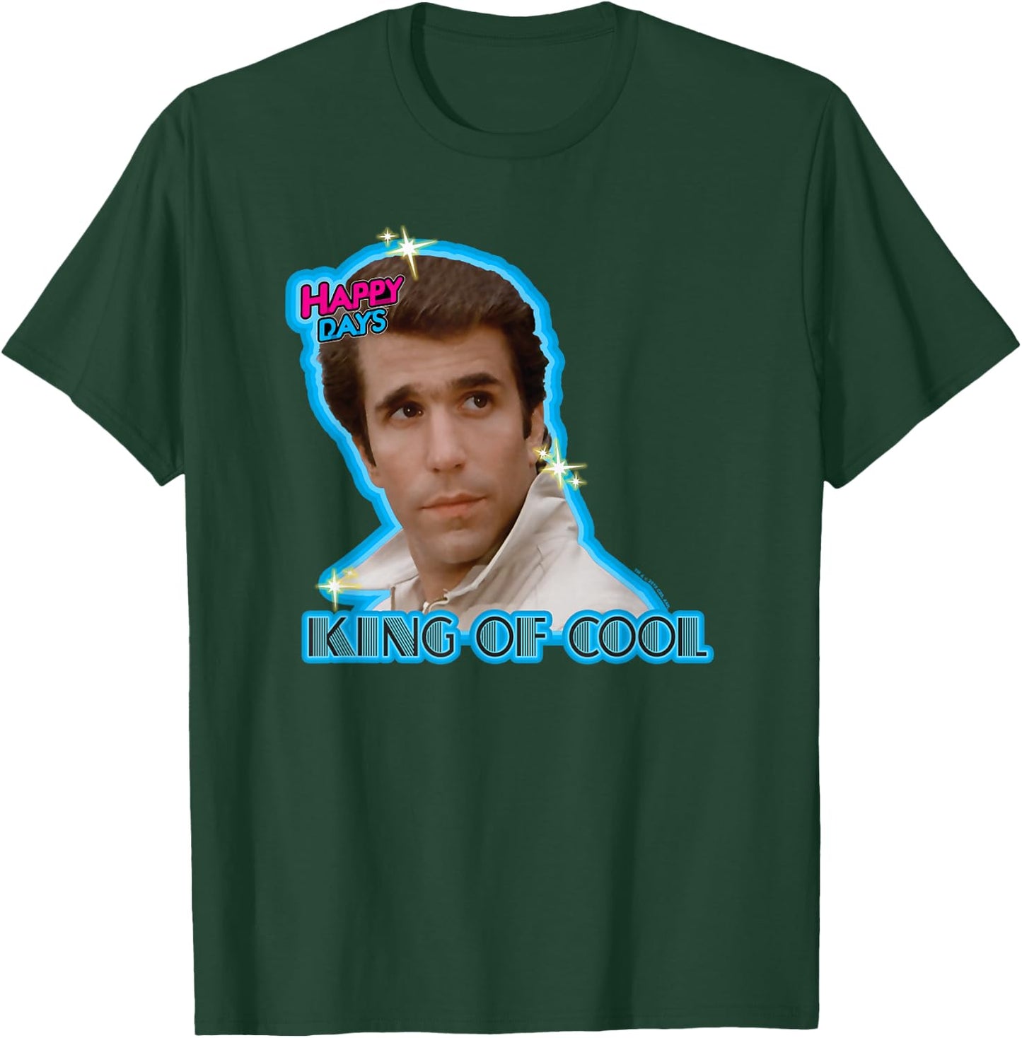 Happy Days - Fonzie King of Cool T-Shirt - T-Shirt | Forest