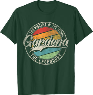 Gardena CA | California | Vintage Distressed T-Shirt - T-Shirt | Forest