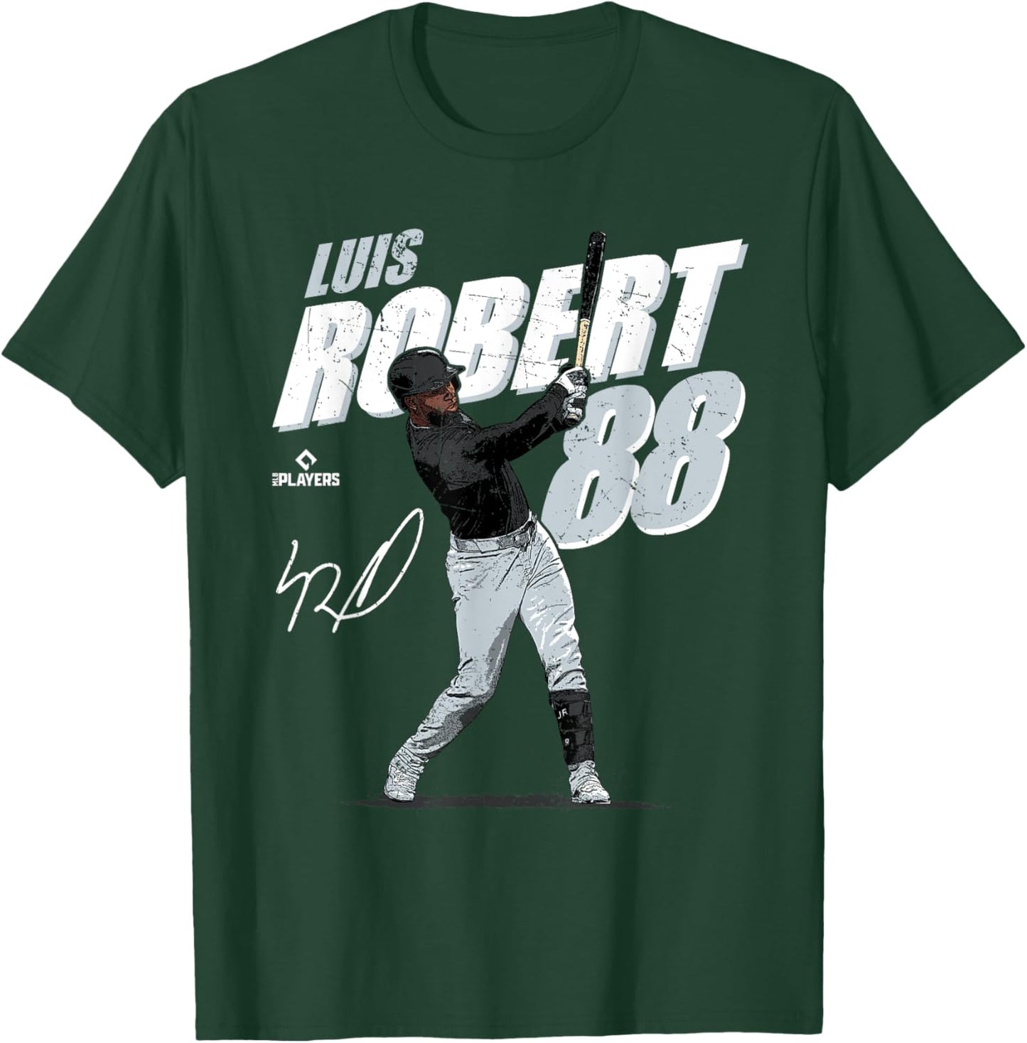 Luis Robert | Chicago Baseball Players | MLBLRT3001 T-Shirt - T-Shirt | Forest