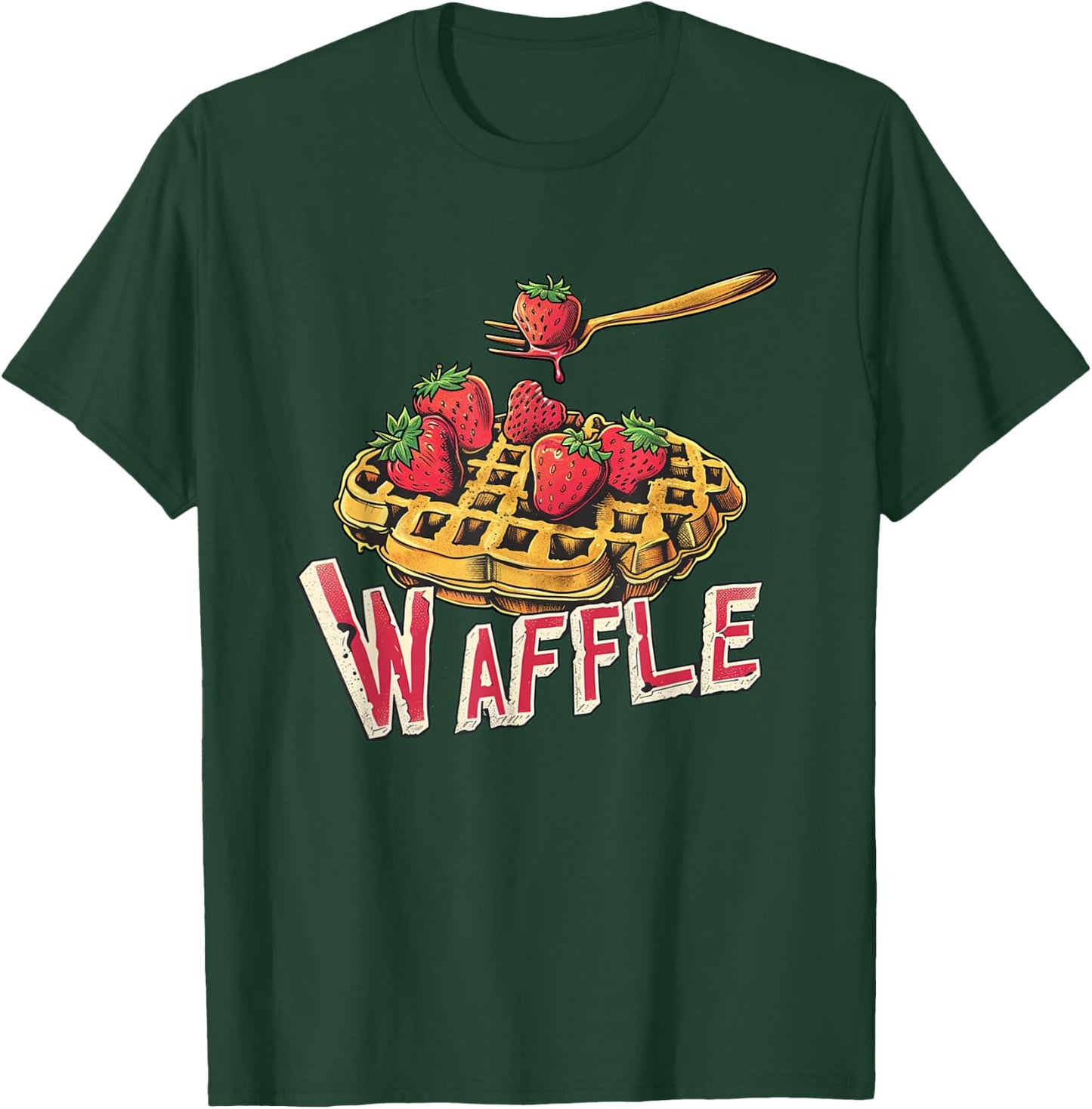 Strawberry Waffle Costume T-Shirt - T-Shirt | Forest