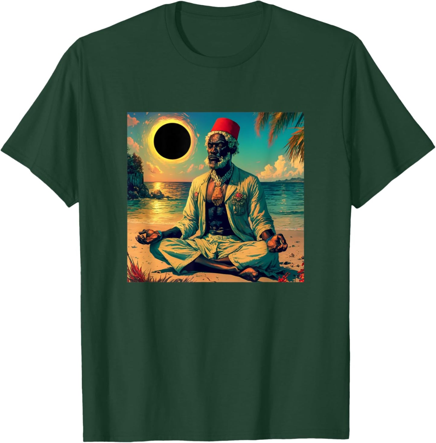 Moslim Moorish King - Moorish American God Body Of Melanin T-Shirt - T-Shirt | Forest